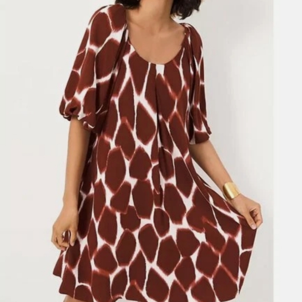 Anthropologie Corey Lynn Calter Giraffe Tunic Dress Size Large